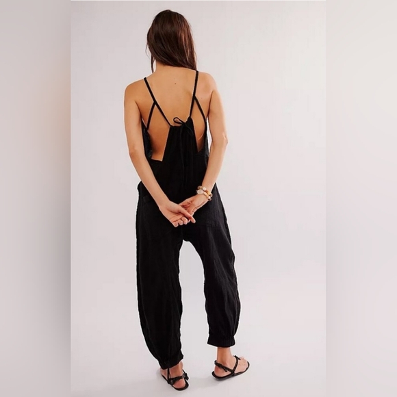 Free People Dream Free Harem One Piece/Black - Picture 2 of 14